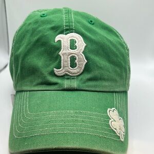 Boston Red Sox 47 Brand Clover Baseball Cap Hat Adult Adjustable OSFA Green